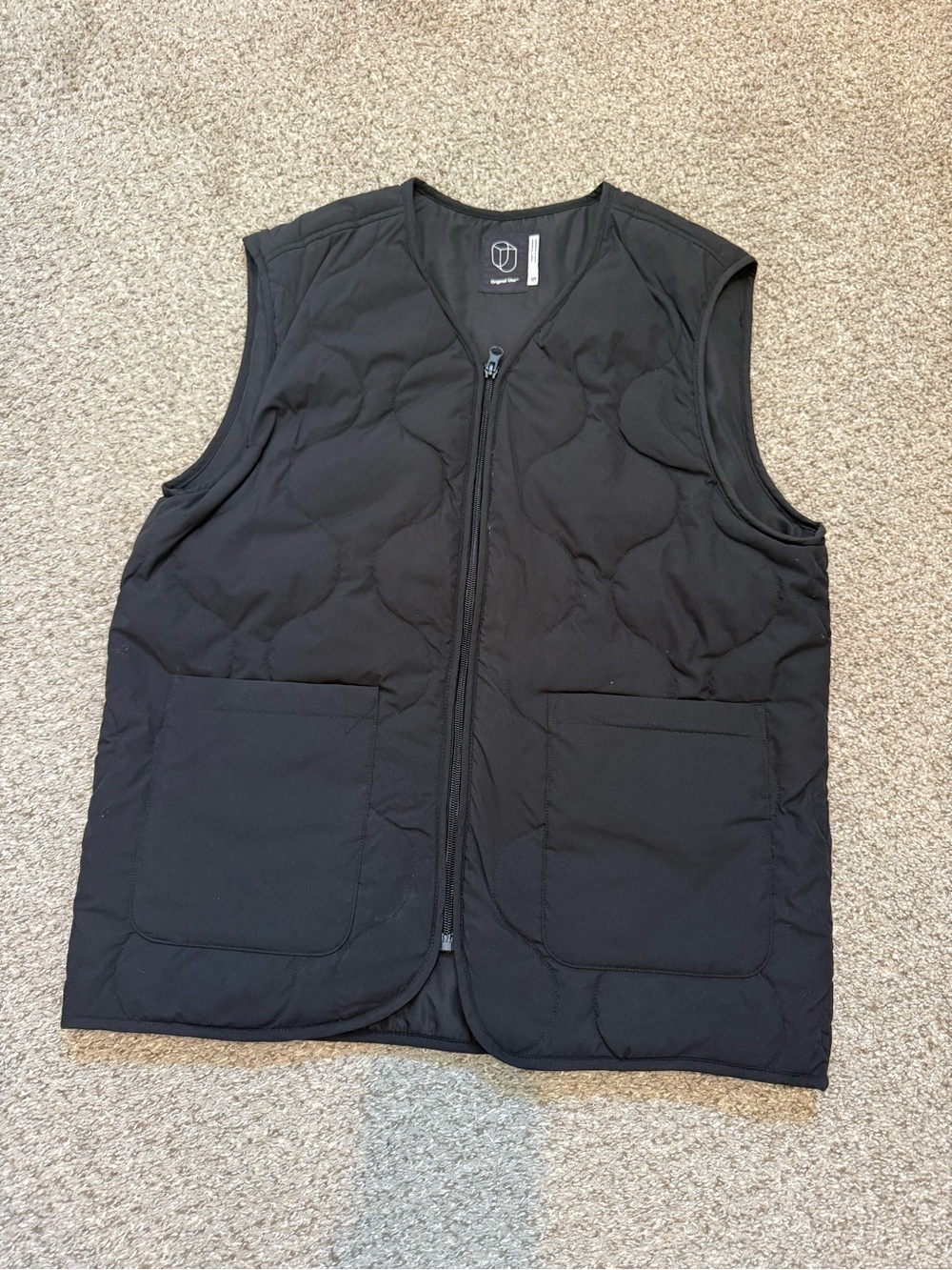 Original Use Black Quilted Vest